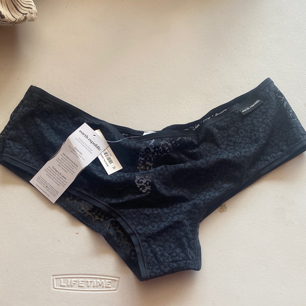 Earth Black Lace Panties